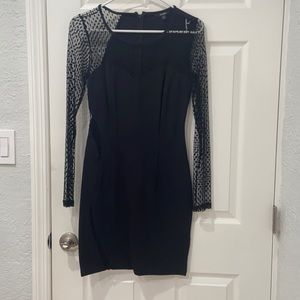 Long sleeve black dress